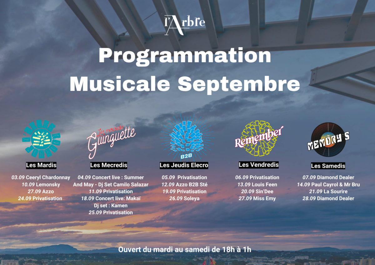 Voici le programme de la rentrée